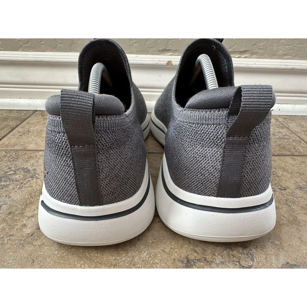 Skechers Men's GO WALK Arch Fit  21625WW Gray And Orange Size 11 - Picture 6 of 7